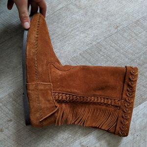 Minnetonka ankle moccasins booties